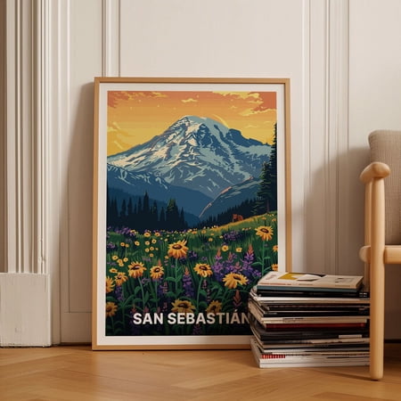 San Sebastian Coastal City Wall Decor