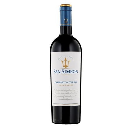San Simeon Cabernet Sauvignon Estate Red Wine, 750ml Glass Bottle, Paso Robles California, 14.5% ABV