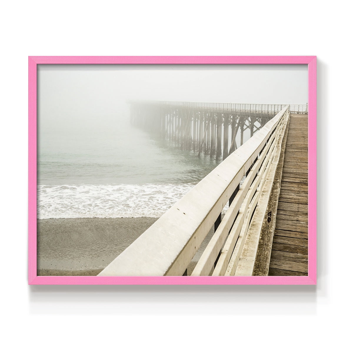 San Simeon Wharf by Danita Delimont - Restickable Framed Giclée Print