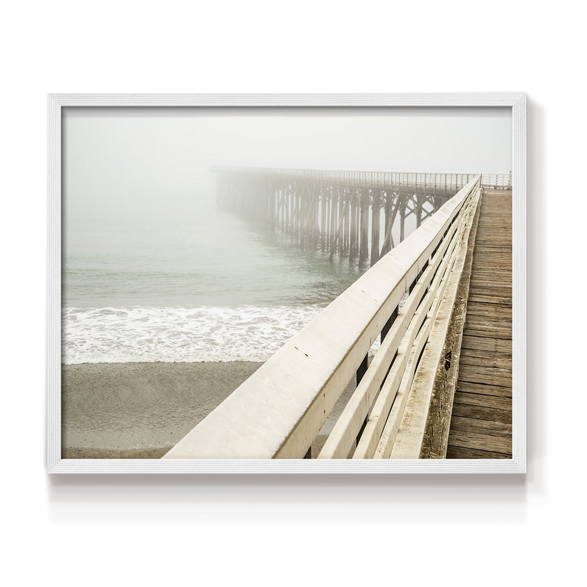 San Simeon Wharf by Danita Delimont - Restickable Framed Giclée Print