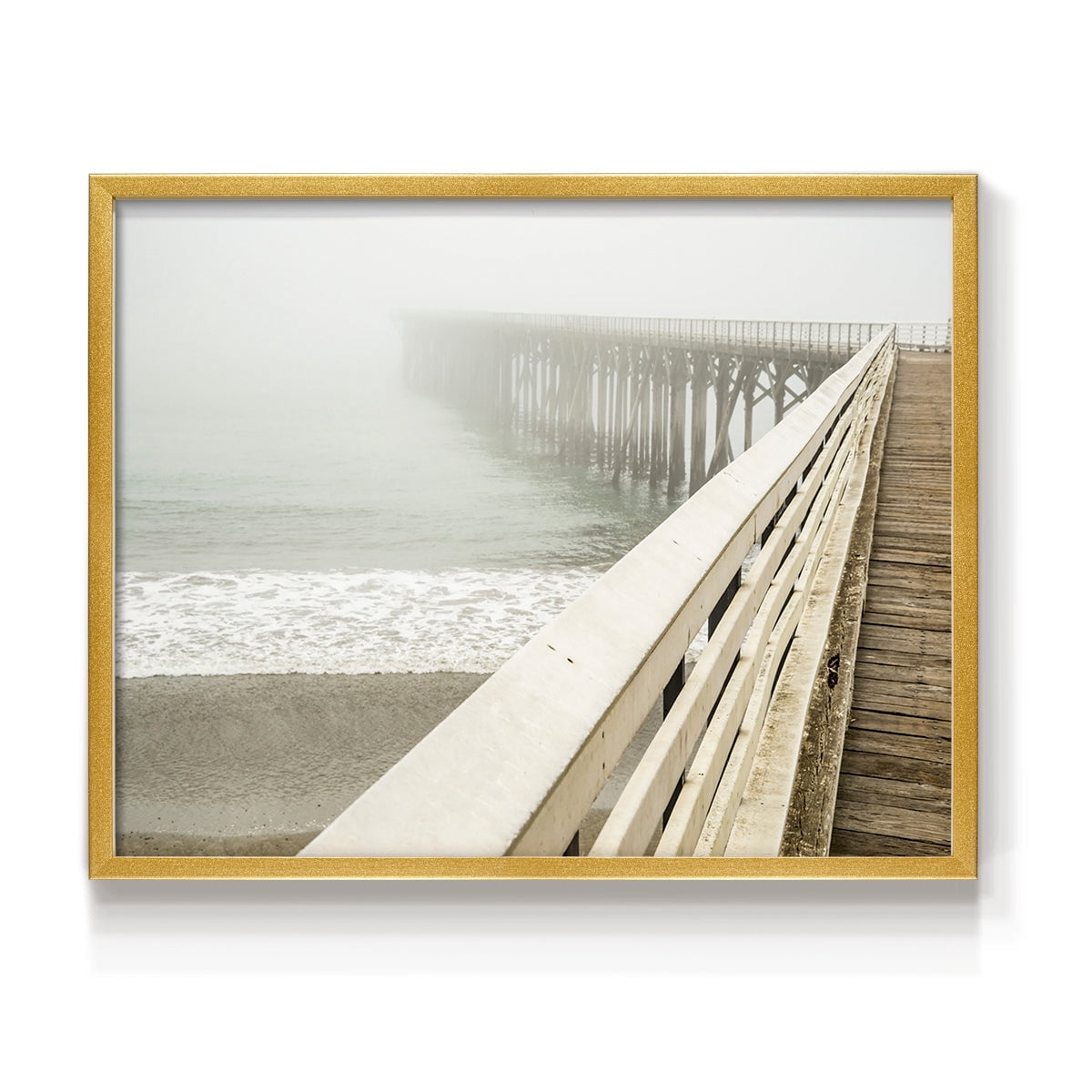 San Simeon Wharf by Danita Delimont - Restickable Framed Giclée Print