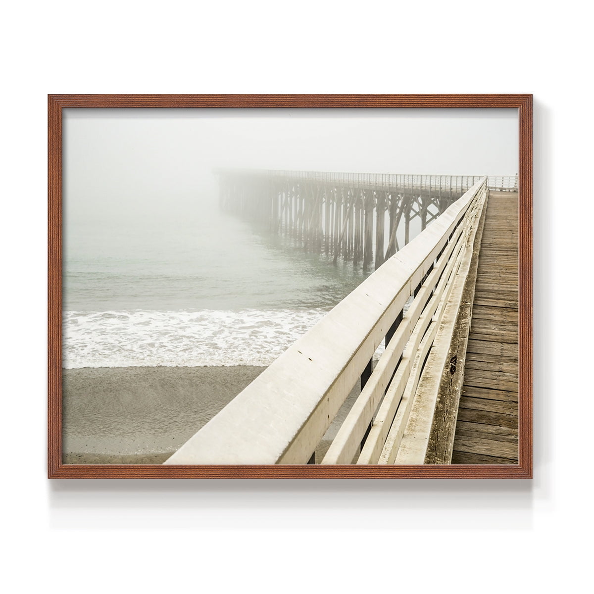 San Simeon Wharf by Danita Delimont - Restickable Framed Giclée Print