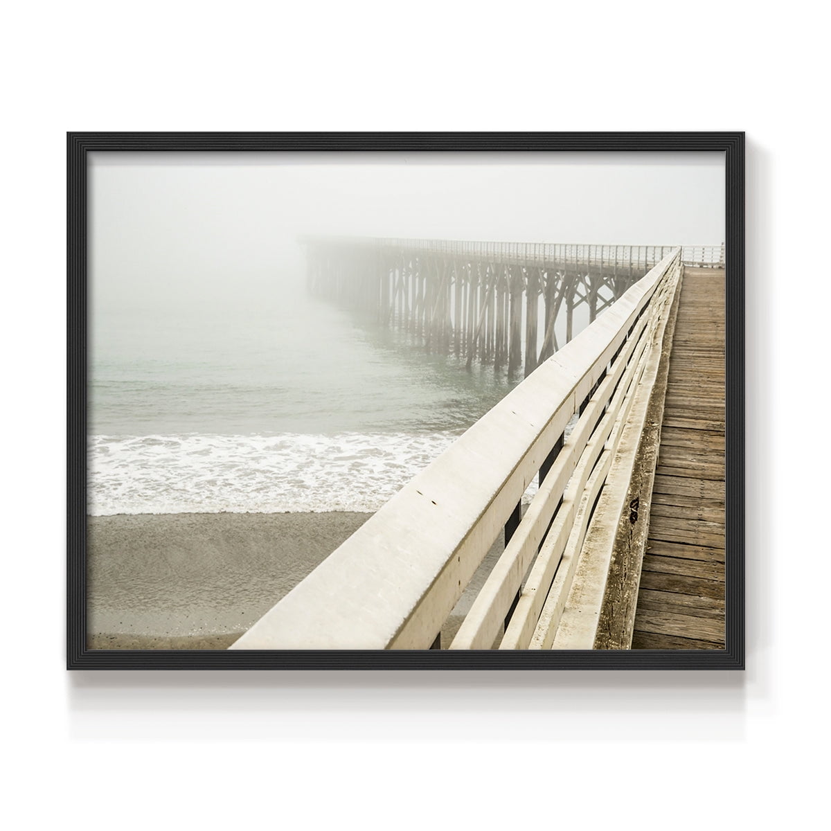 San Simeon Wharf by Danita Delimont - Restickable Framed Giclée Print
