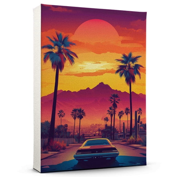 San Tan Valley Canvass Vintage, Arizona Travel Prints Wall Art, San Tan Valley Travel Canvas, Arizona Travel Colorful Canvas - 100AZ1235