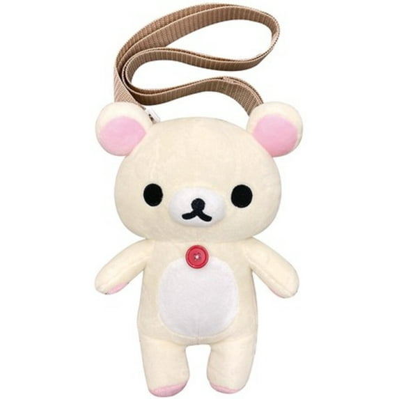 San-X Korilakkuma Soft Plush Pochette/Crossbody/Shoulder Pouch 9" Tall. limited edition.