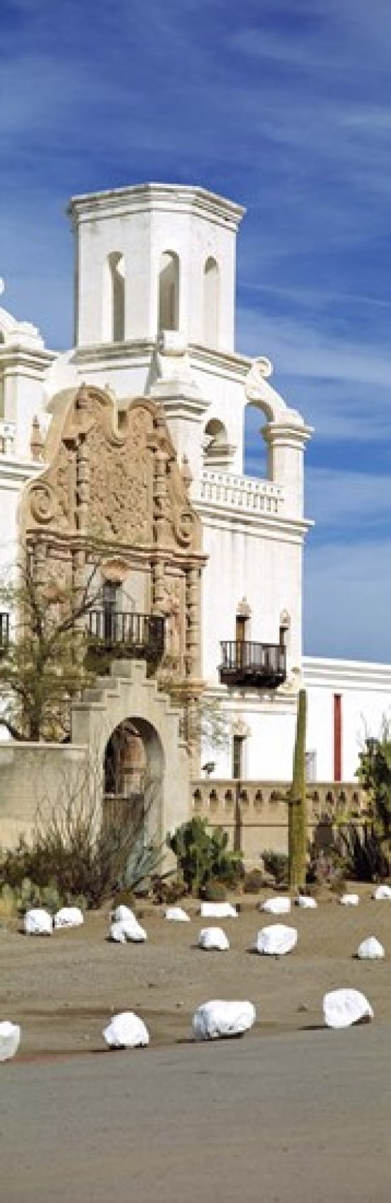 San Xavier del Bac Tucson AZ Canvas Art - Panoramic Images (18 x 6)