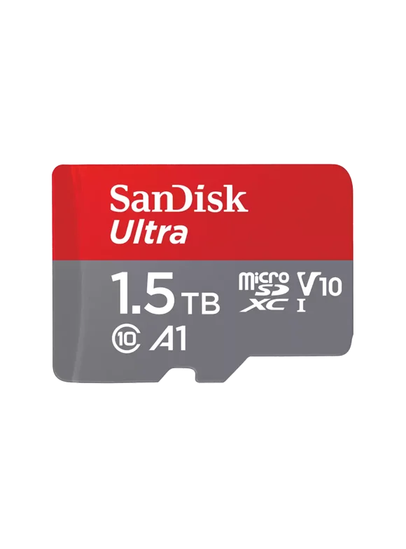 SanDisk 1.5TB Ultra microSDXC UHS-I Memory Card with SD Adapter (Up to 150 MB/s) - SDSQUAC-1T50-GN6MA