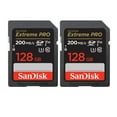 thumbnail image 1 of SanDisk 128GB Extreme PRO 200MB/s SDXC UHS-I Memory Card (2-pack), 1 of 4