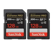 SanDisk 128GB Extreme PRO 200MB/s SDXC UHS-I Memory Card 2-pack
