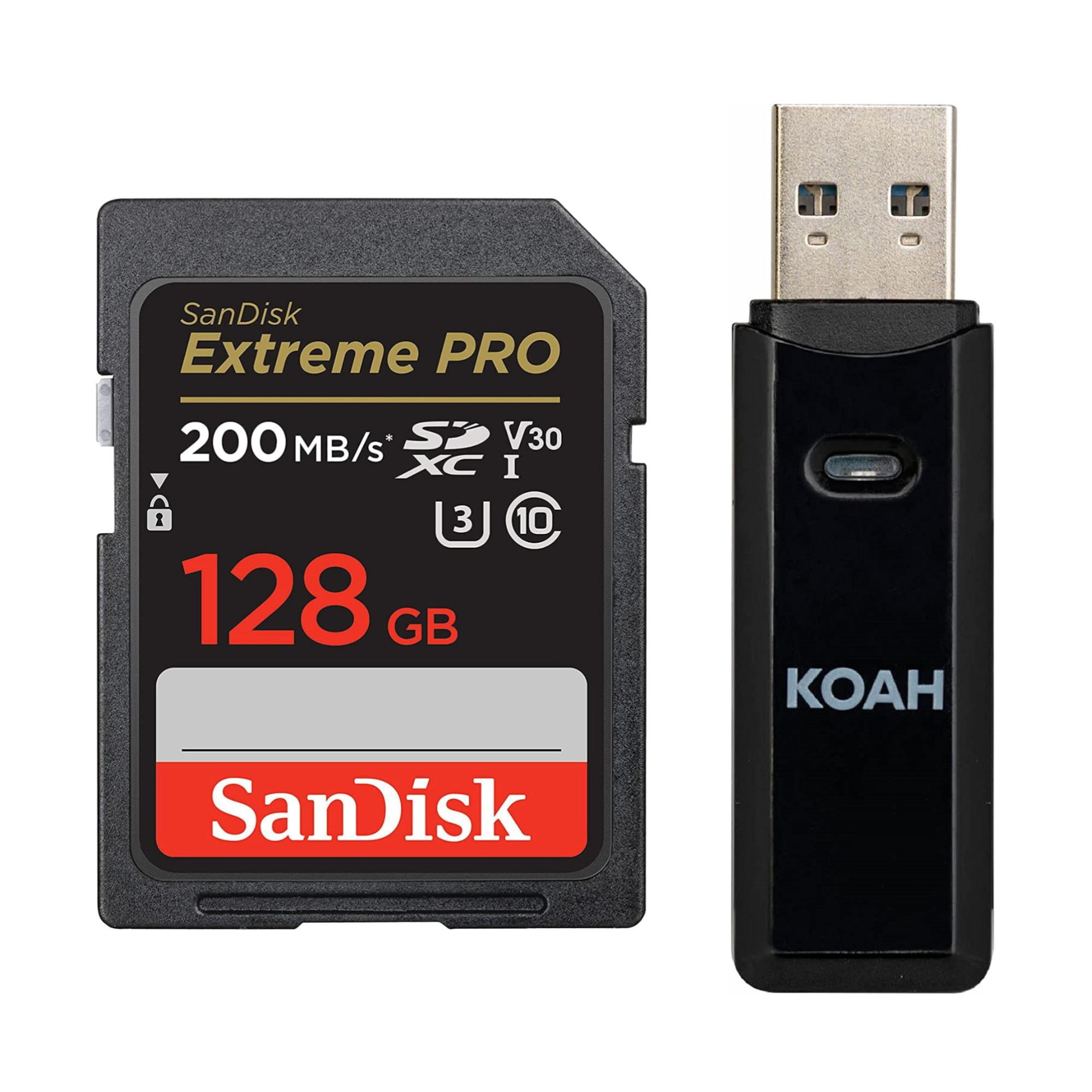 SanDisk 128GB Extreme PRO 200MB/s SDXC UHS-I Memory Card