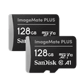 SanDisk 128GB ImageMate PLUS microSDXC UHSI Memory Card with Adapter
