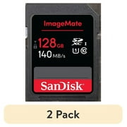(2 pack) SanDisk 128GB ImageMate SDXC UHS 1 Memory Card - Up to 140MB/s - SDSDUN4-128G-AW6KN