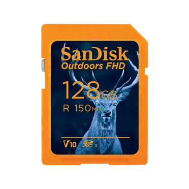 SanDisk 128GB Outdoors FHD microSDXC UHS-I Memory Card (Up to 150 MB/s) - SDSDUWC-128G-GN6VN