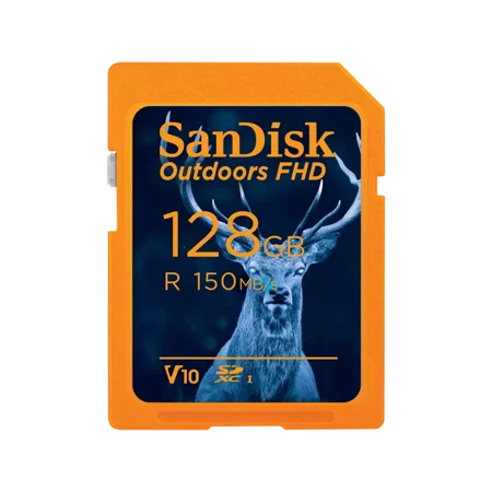 SanDisk - Outdoors FHD 128GB SDHC UHS-I Memory Card