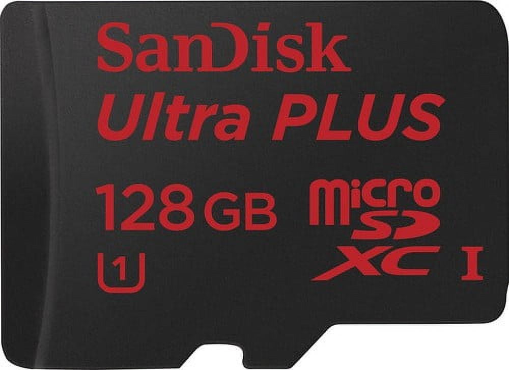 SanDisk 128GB Ultra PLUS microSDXC UHS-I Card - SDSQUSC-128G-ANCIA