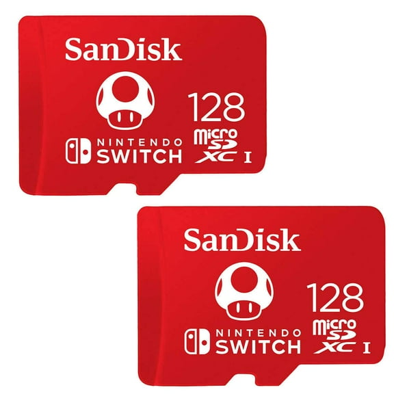 SanDisk 128GB microSDXC Card for the Nintendo Switch - 2-Pack