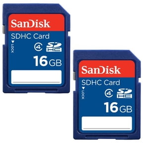 SanDisk 16GB Class 4 SDHC Flash Memory Card - 2 Pack SDSDB2L-016G-B35 Retail Package