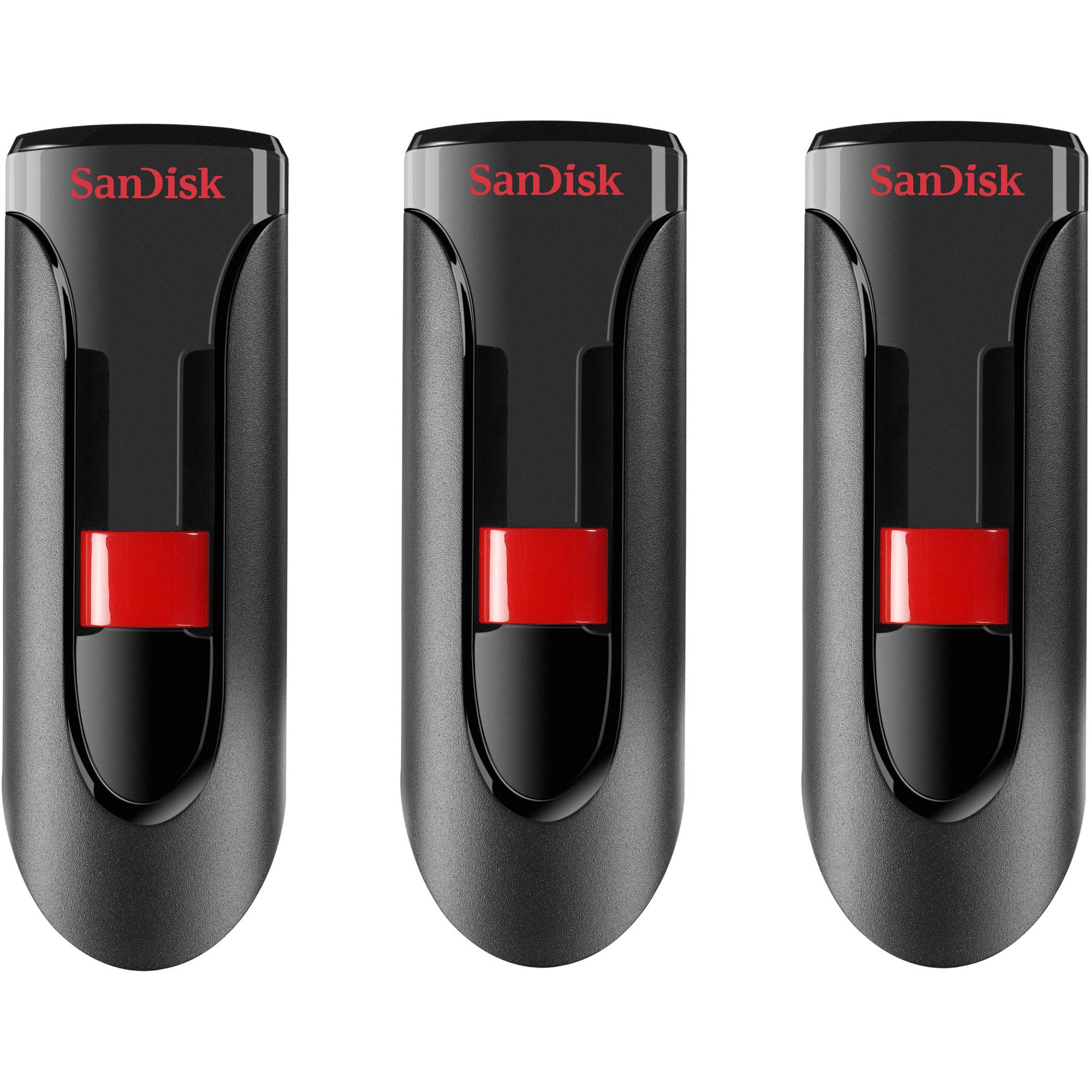 SanDisk 16GB Cruzer Glide USB 2.0 Flash Drive, 3 Pack - SDCZ60-016G-AW46T - image 1 of 7