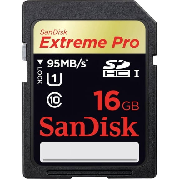 SanDisk 16GB Extreme Pro Secure Digital High Capacity (SDHC) Card ...