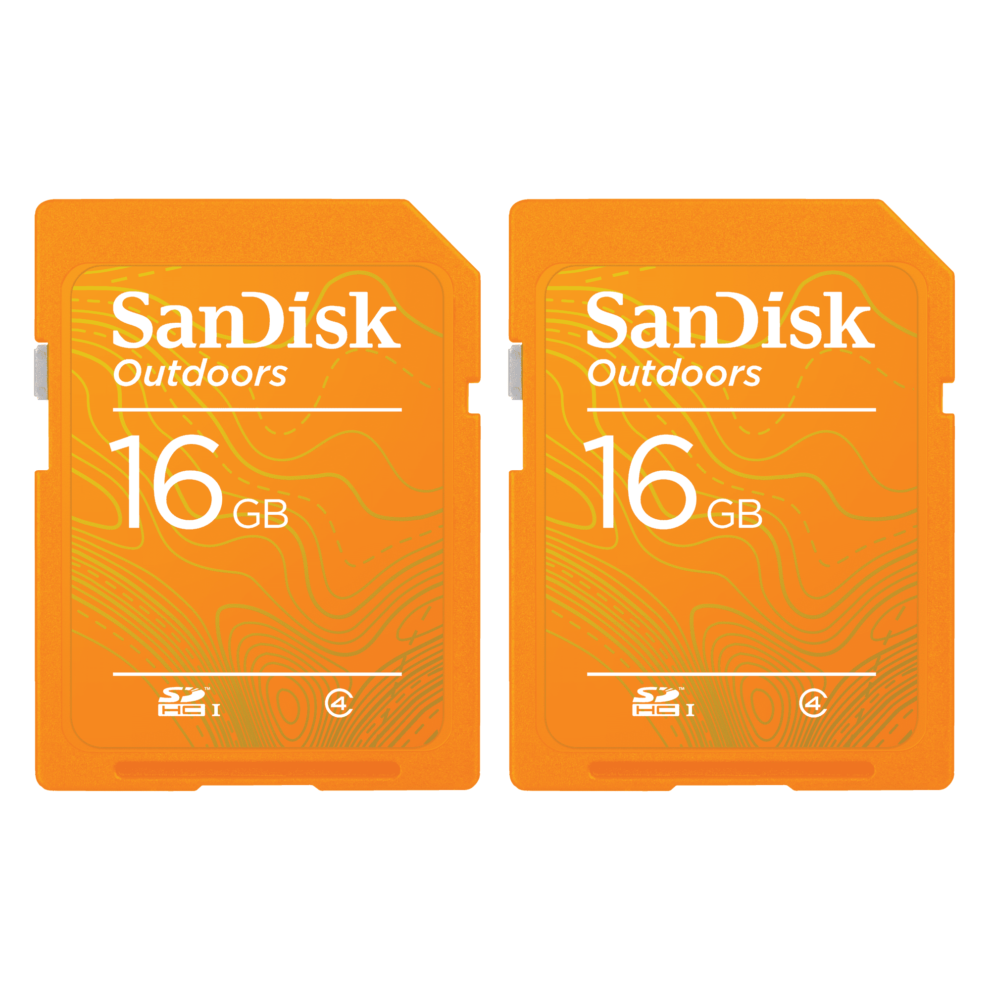 SanDisk 16GB Outdoors SDHC UHS-I Memory Card, 2 Pack - SDSDBNN