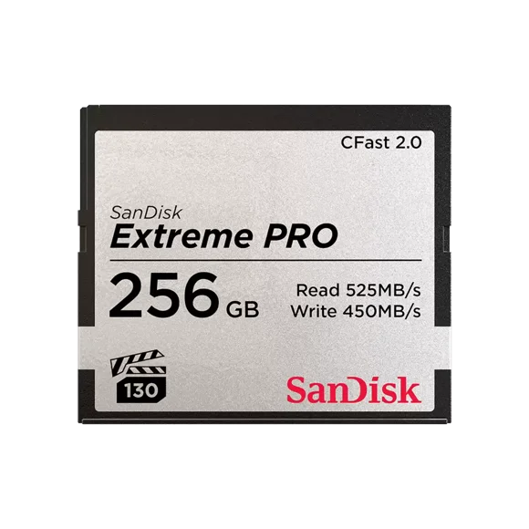 SanDisk 256GB Extreme PRO CFast 2.0 CompactFlash Memory Card - SDCFSP-256G-A46D