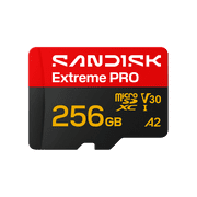 SANDISK 256GB Extreme PRO microSDXC UHS-I Card - SDSQXCJ-256G-GS6MA