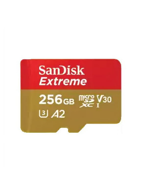 SanDisk 256GB Extreme microSDXC UHS-I Memory Card (Up to 160 MBPs) - SDSQXAV-256G-AN6MA