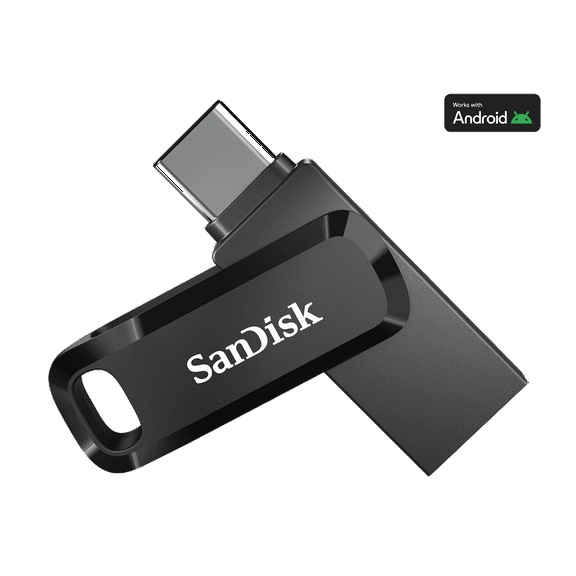 SanDisk 256GB Ultra Dual Drive Go USB Type-C Flash Drive, Black- SDDDC3-256G-G46