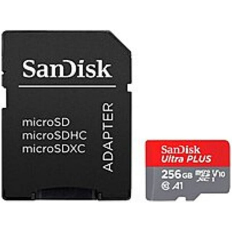 SanDisk 256GB Ultra® Plus MicroSD™ UHS-I Memory Card - Class 10, V10-  SDSQUB3-256G-ANCMA
