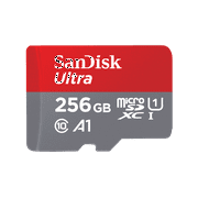 SanDisk 256GB Ultra microSDXC UHS-I Memory Card with SD Adapter (Up to 150 MB/s) - SDSQUAC-256G-GN6MA
