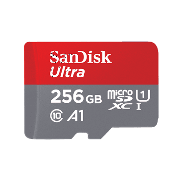 SanDisk 256GB Ultra microSDXC UHS-I Memory Card with SD Adapter (Up to 150 MB/s) - SDSQUAC-256G-GN6MA