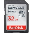 thumbnail image 1 of SanDisk 32 GB Ultra PLUS Class 10 UHS-1 SDHC Memory Card, 1 of 3