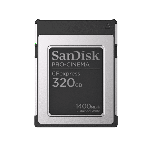 SanDisk 320GB PRO-CINEMA CFexpress Memory Card Type B - SDCFEC-320G-GN4NN