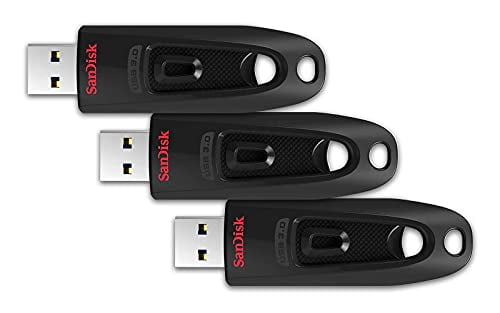SanDisk 32GB 3-Pack Ultra USB 3.0 Flash Drive 32GB (Pack of 3) - SDCZ48-032G-GAM46T New Generation 32GB (3-Pack)