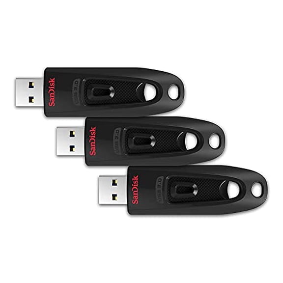 SanDisk 32GB 3-Pack Ultra USB 3.0 Flash Drive 32GB (Pack of 3) - SDCZ48-032G-GAM46T New Generation 32GB (3-Pack)