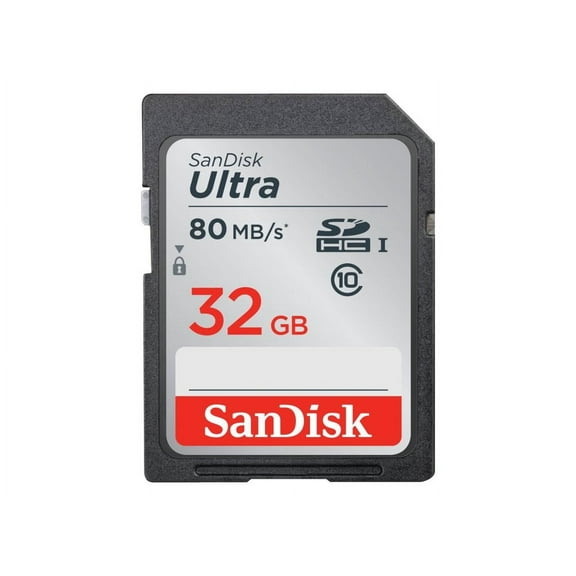 SanDisk 32GB Ultra SDHC UHS-I Memory Card - 80MB/s, C10, Full HD, SD Card - SDSDUNC-032G-GN6IN