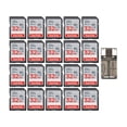 thumbnail image 1 of SanDisk 32GB Ultra SDHC UHS-I Memory Card w/High Speed USB Card Reader (20-Pack), 1 of 3