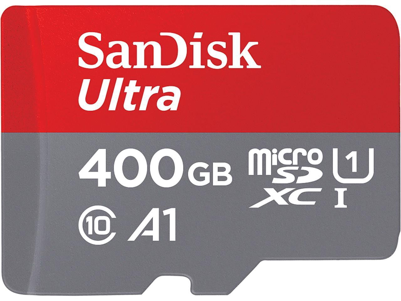 SanDisk Ultra - Flash memory card (microSDXC to SD adapter included) - 400 GB - A1 / UHS-I U1 / Class10 - microSDXC UHS-I