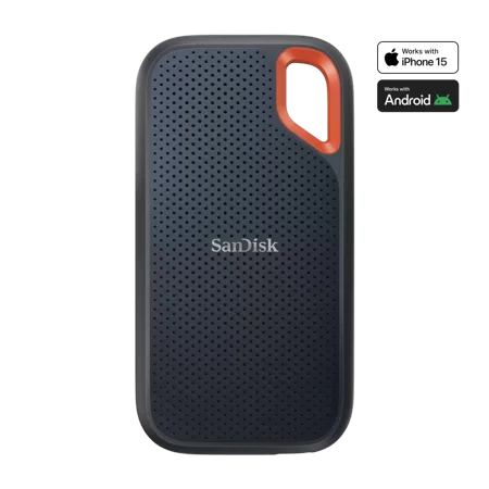 SanDisk - Extreme Portable 500GB External USB-C NVMe Solid State Drive