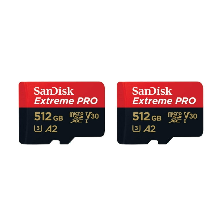 SanDisk 128GB Extreme PRO® microSD™ UHS-I Card with Adapter C10, U3, V30,  A2, 200MB/s Read 90MB/s Write SDSQXCD-128G-GN6MA