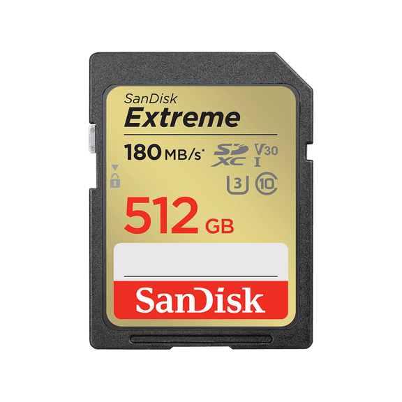 SanDisk 512GB Extreme SDXC UHS-I Memory Card - SDSDXVV-512G-GNCIN