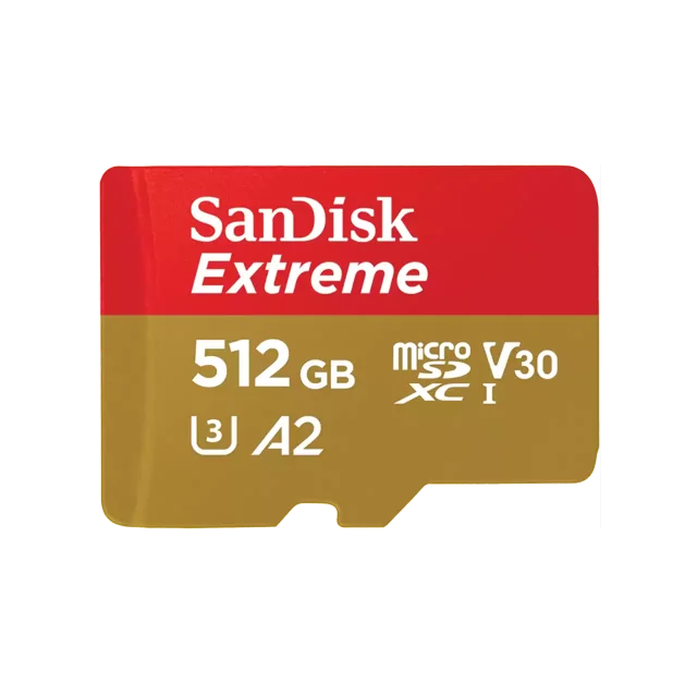 SanDisk 512GB Extreme microSDXC UHSI Memory Card (Up to 160 MBPs) SDSQXA1512GGN6MA
