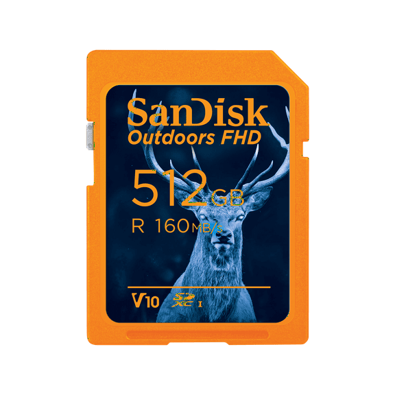 SanDisk 512GB Outdoors FHD microSDXC UHS-I Memory Card (Up to 160 MB/s) - SDSDUWL-512G-GN6VN