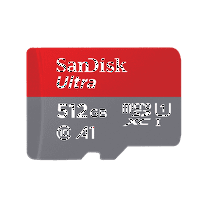 SanDisk 512GB Ultra microSDXC UHS-I Memory Card with SD Adapter (Up to 150 MBP/s) - SDSQUAC-512G-GN6MA