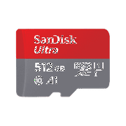 SanDisk 512GB Ultra microSDXC UHS-I Memory Card with SD Adapter Up to 150 MBP/s - SDSQUAC-512G-GN6MA