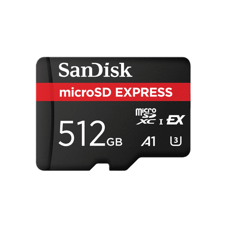 SanDisk - Express 512GB microSD PCIe 3.1 NVMe UHS-I Memory Card works with compatible Nintendo Switch systems