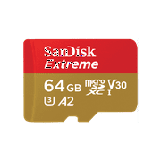 SanDisk 64GB Extreme microSDXC UHS-I Card Up to 160 MBPs - SDSQXA2-064G-GN6MA