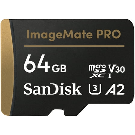 SanDisk 64GB ImageMate Pro microSDXC UHS 1 Memory Card - Up to 200MB/s- SDSQXBZ0-64G-Awcka