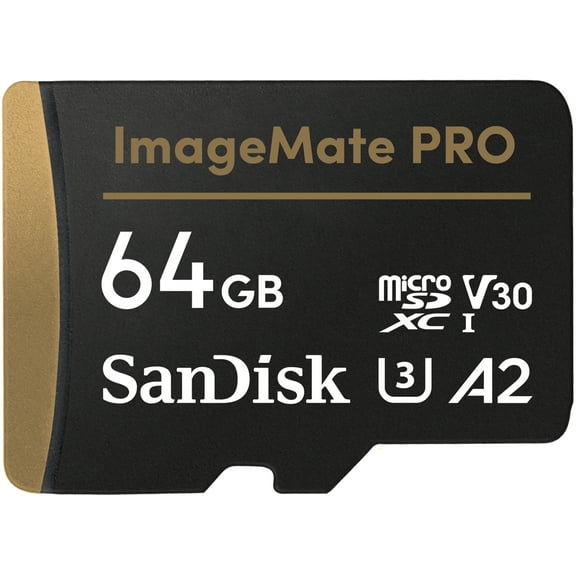 SanDisk 64GB ImageMate Pro microSDXC UHS 1 Memory Card - Up to 200MB/s- SDSQXBZ0-64G-Awcka