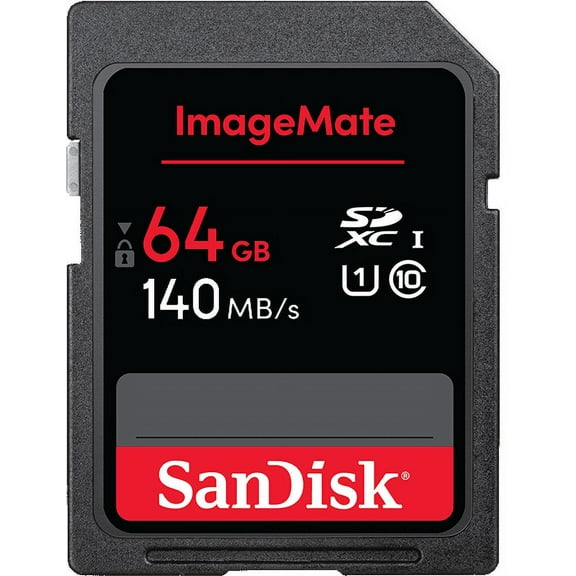 SanDisk 64GB ImageMate SD UHS 1 Memory Card - Up to 140MB/s - SDSDUN4-064G-Aw6kn